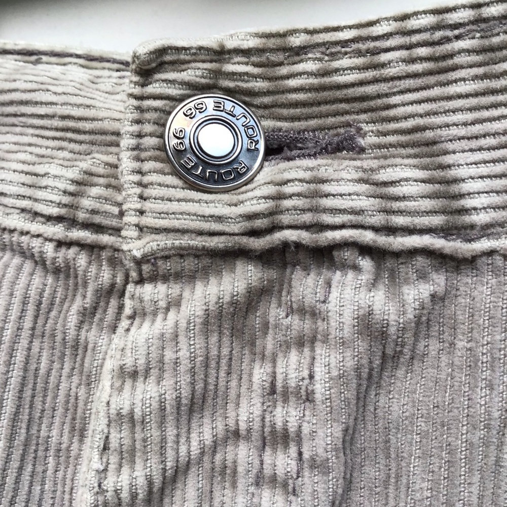 Route 66 Pants Mens Sz 42x30 Beige Corduroy Loose Fit Y2K Vintage Standard Wale - Picture 2 of 15